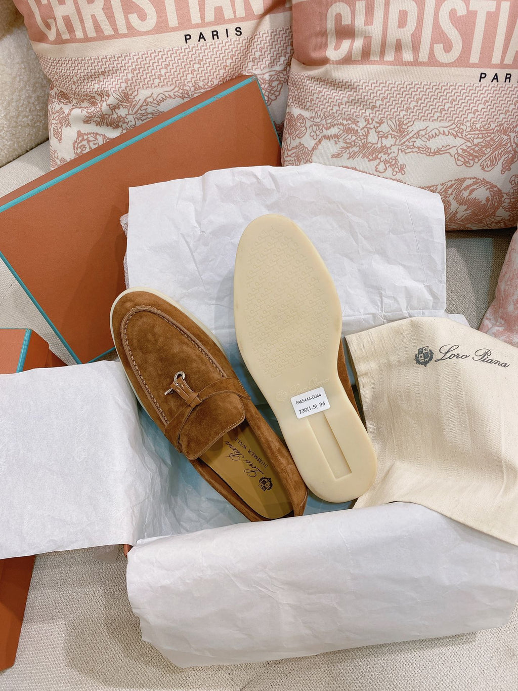 Loro Piana Glossy Cashmere Loafers