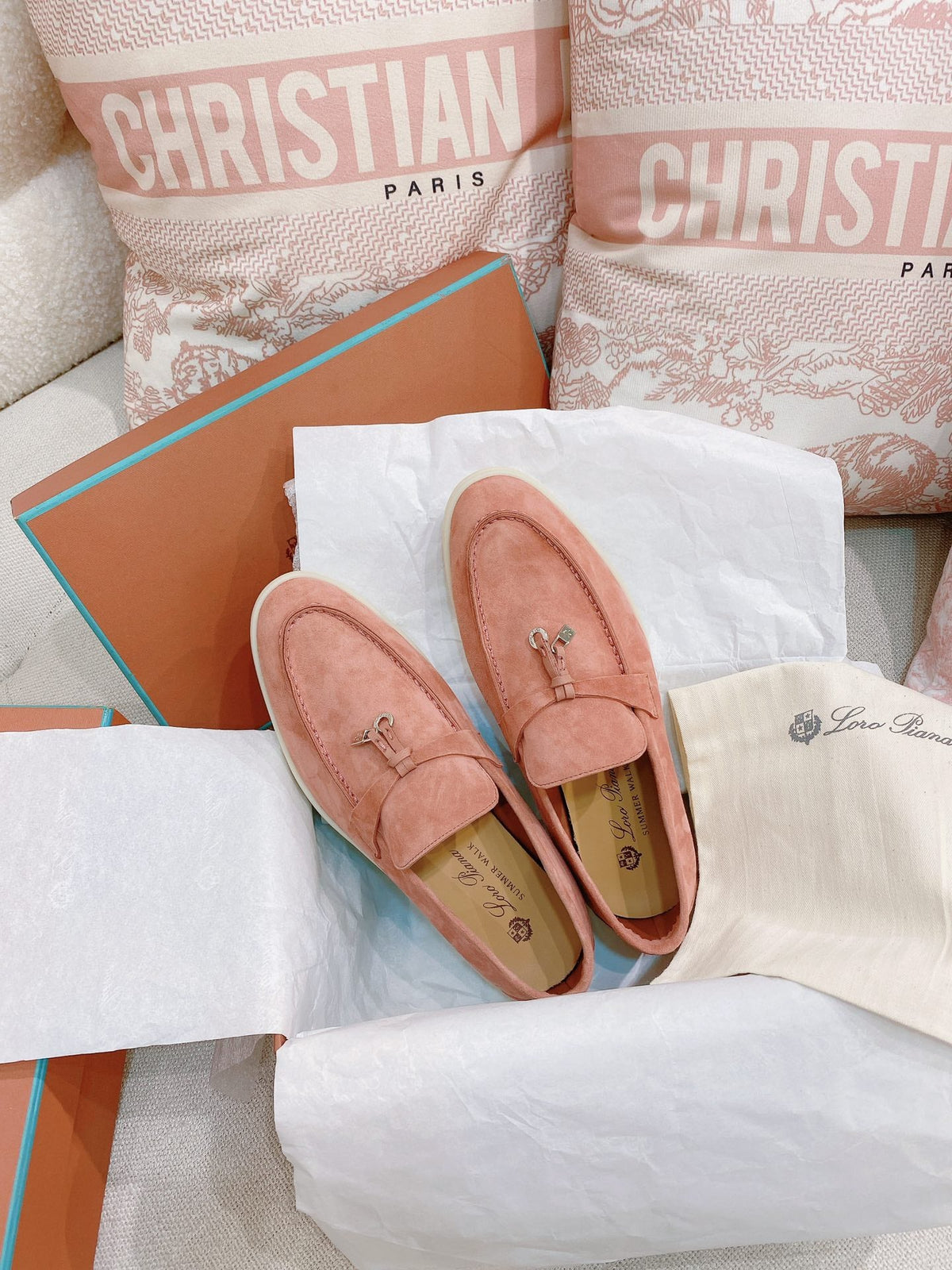 Loro Piana Glossy Cashmere Loafers