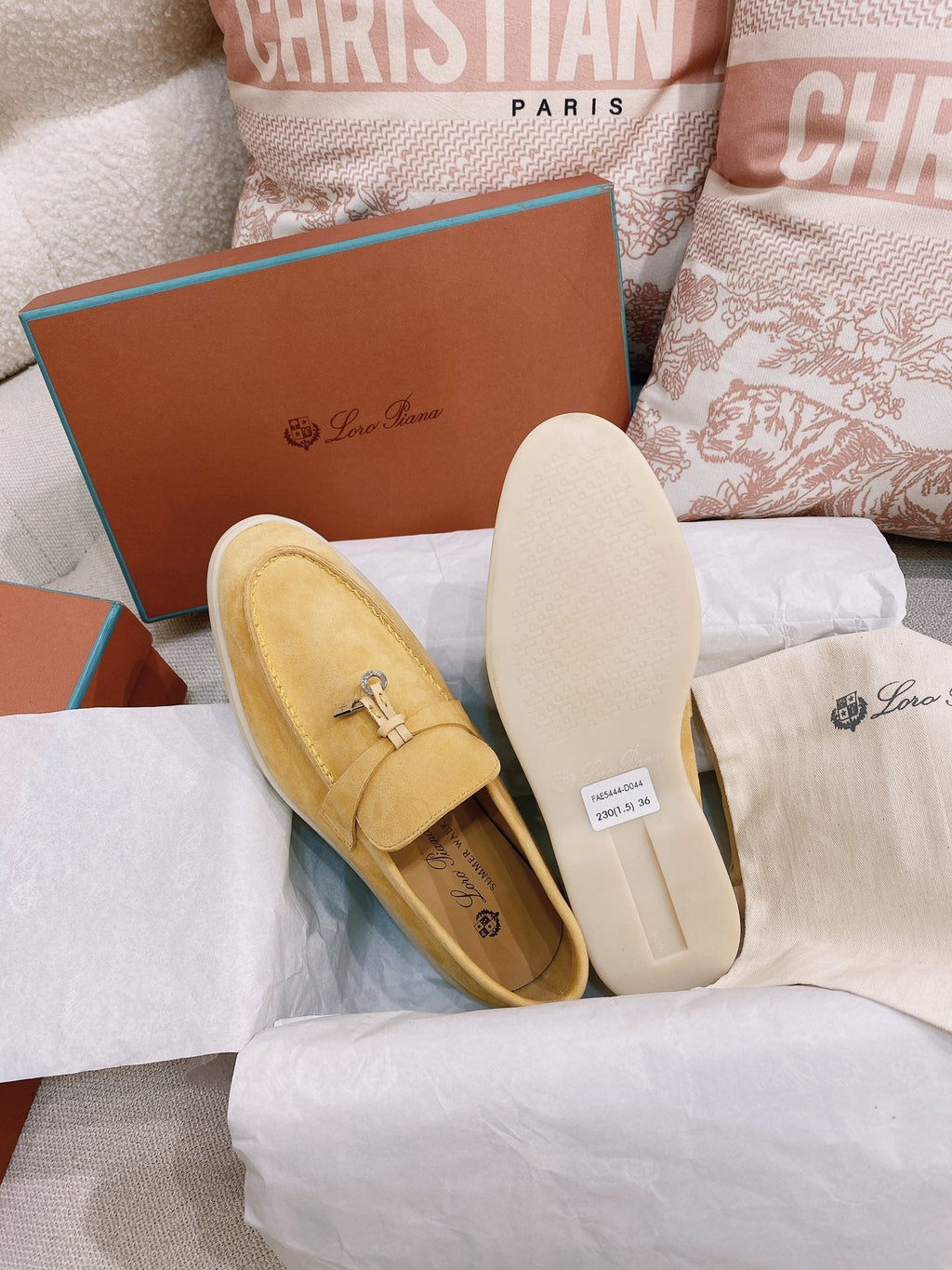 Loro Piana Glossy Cashmere Loafers
