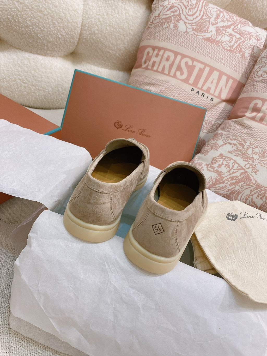 Loro Piana Glossy Cashmere Loafers