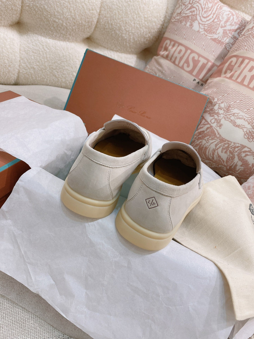 Loro Piana Glossy Cashmere Loafers