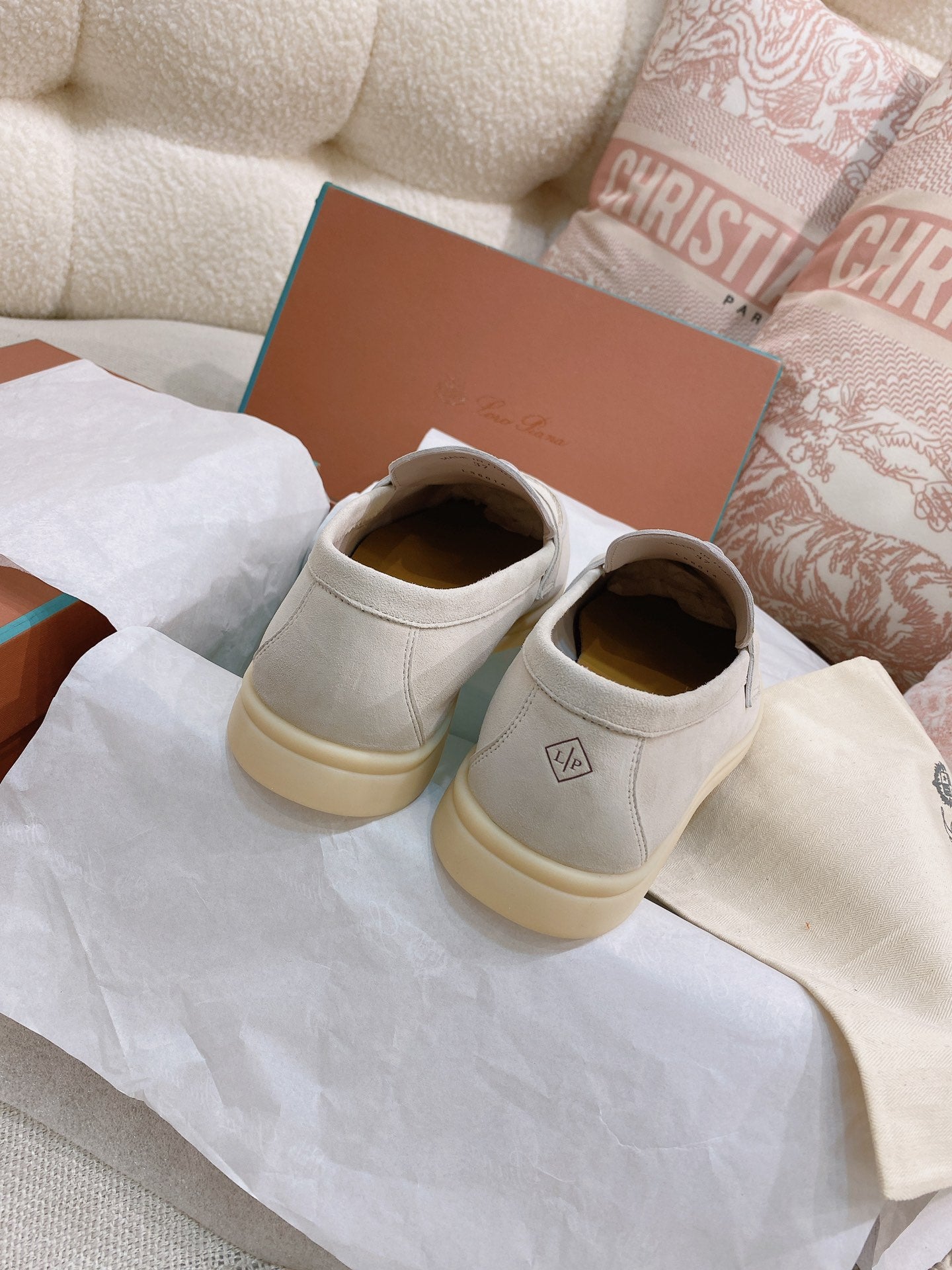 Loro Piana Glossy Cashmere Loafers