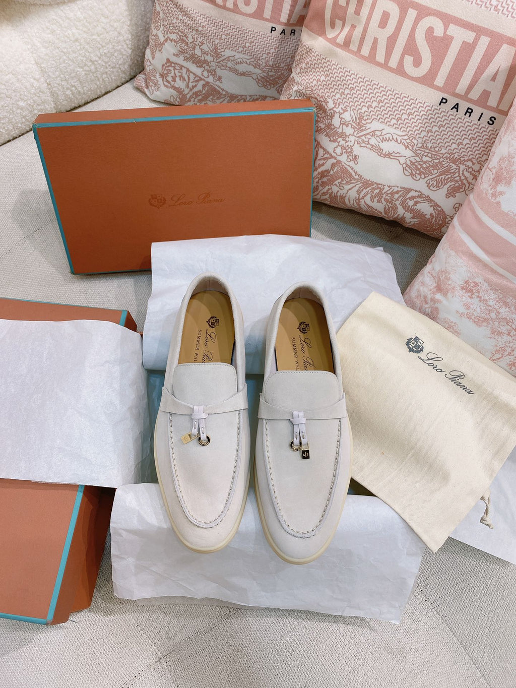 Loro Piana Glossy Cashmere Loafers