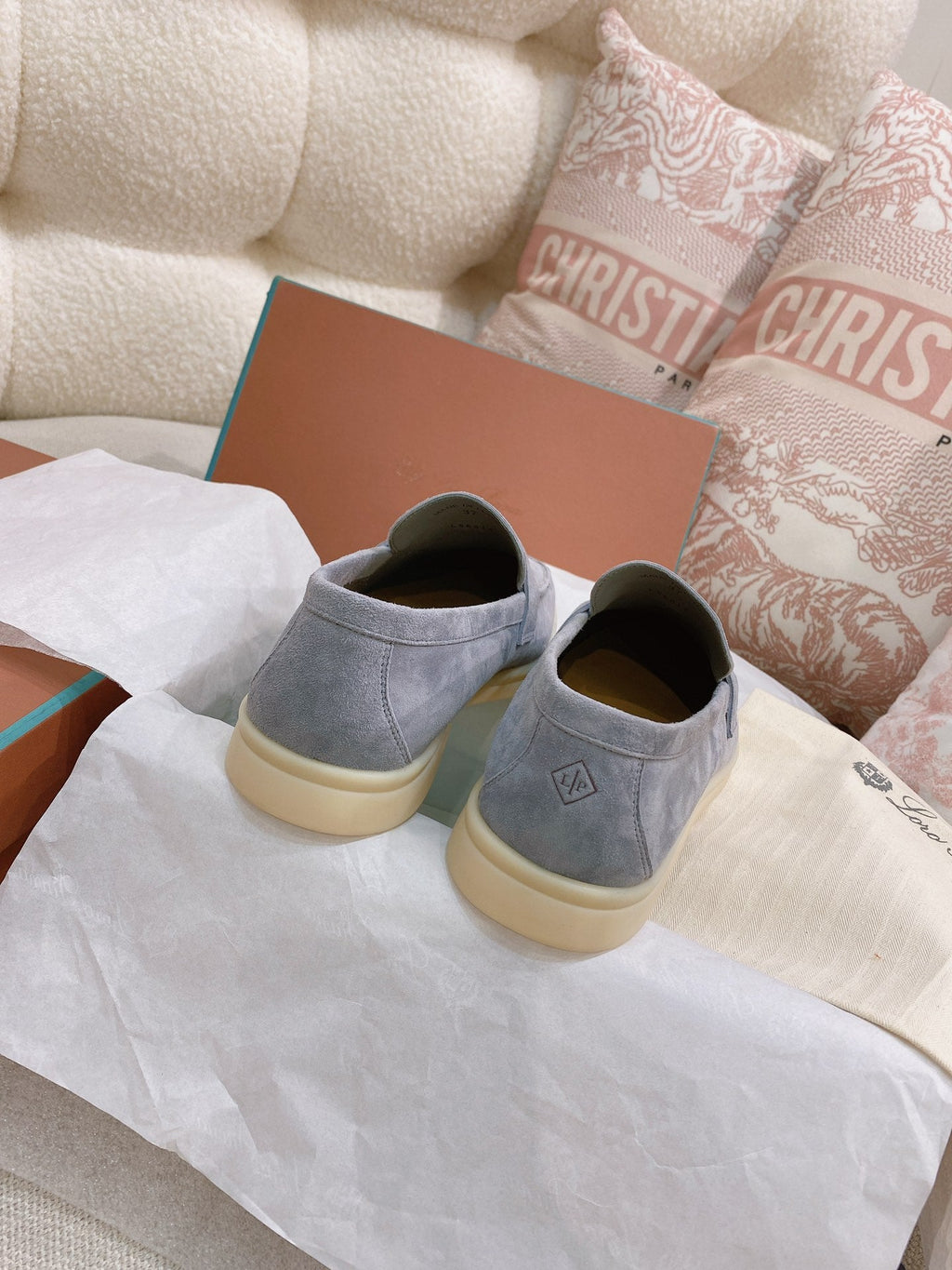 Loro Piana Glossy Cashmere Loafers