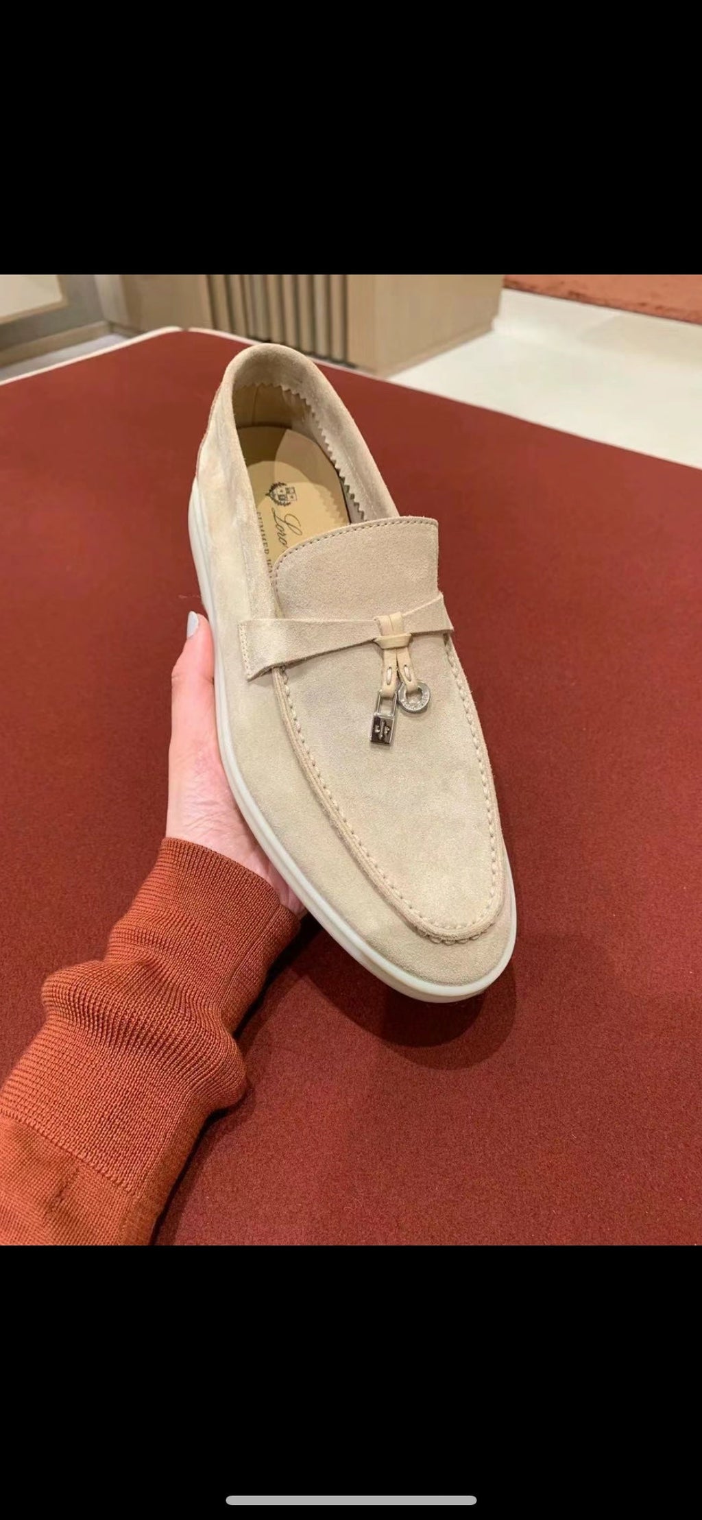 Loro Piana Glossy Cashmere Loafers