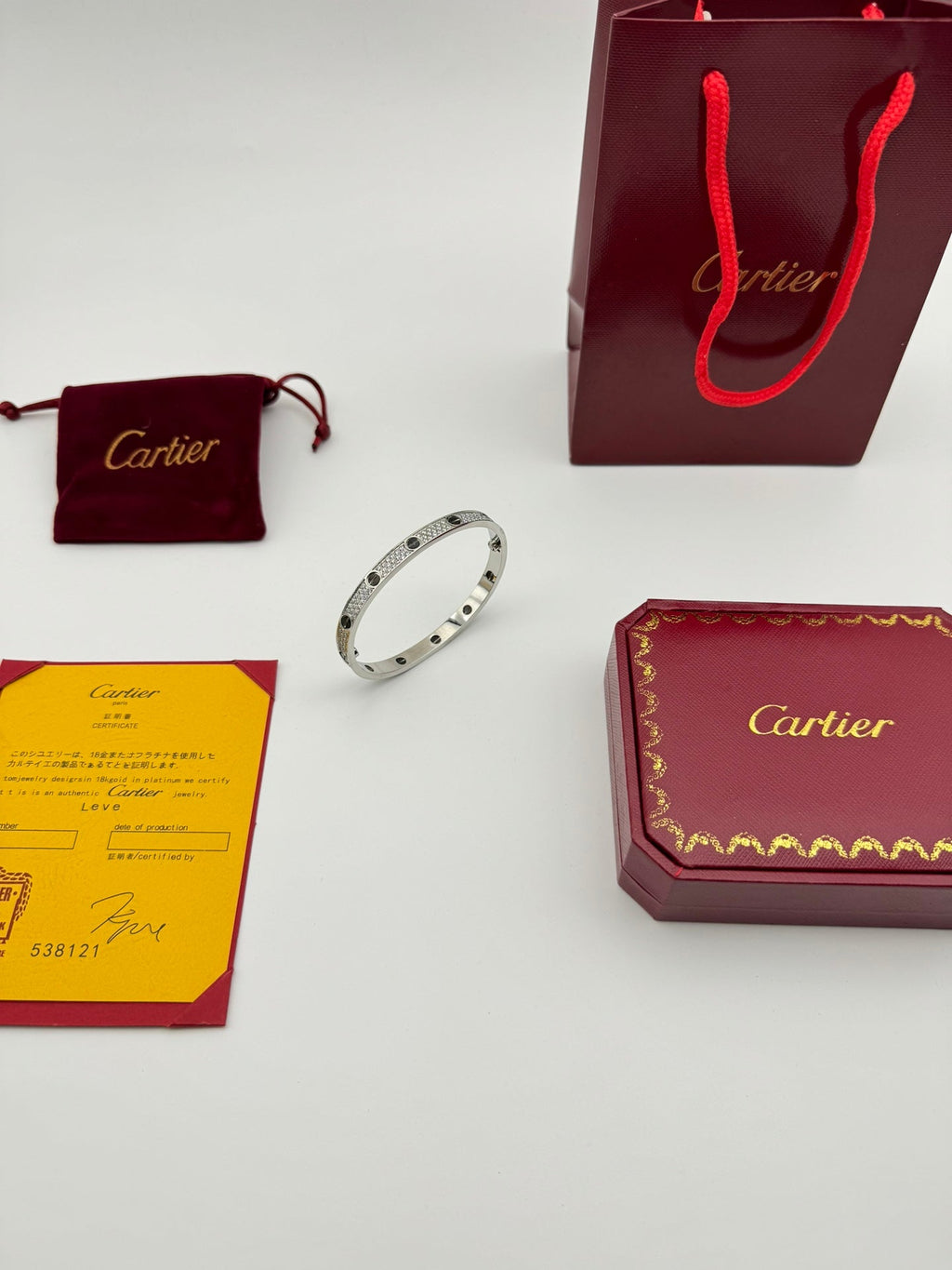 Cartier LOVE Pave Bracelet