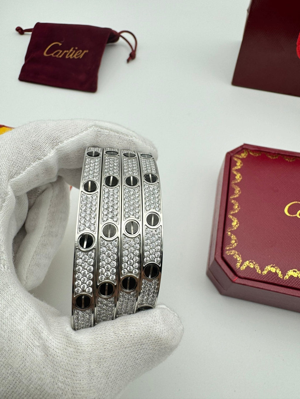 Cartier LOVE Pave Bracelet