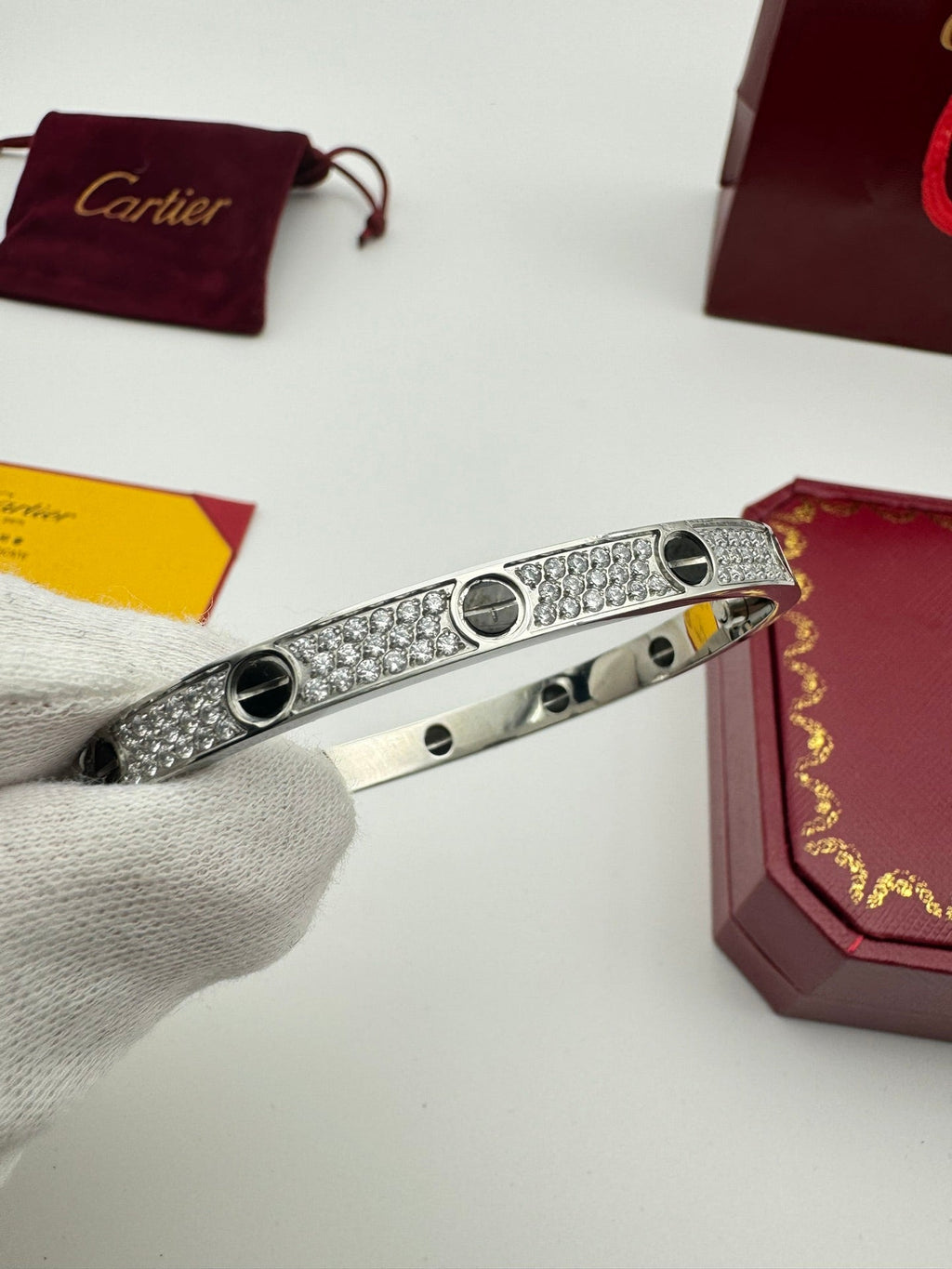 Cartier LOVE Pave Bracelet
