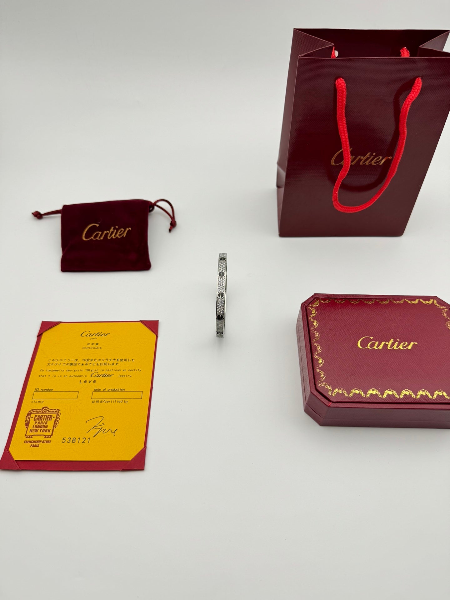Cartier LOVE Pave Bracelet