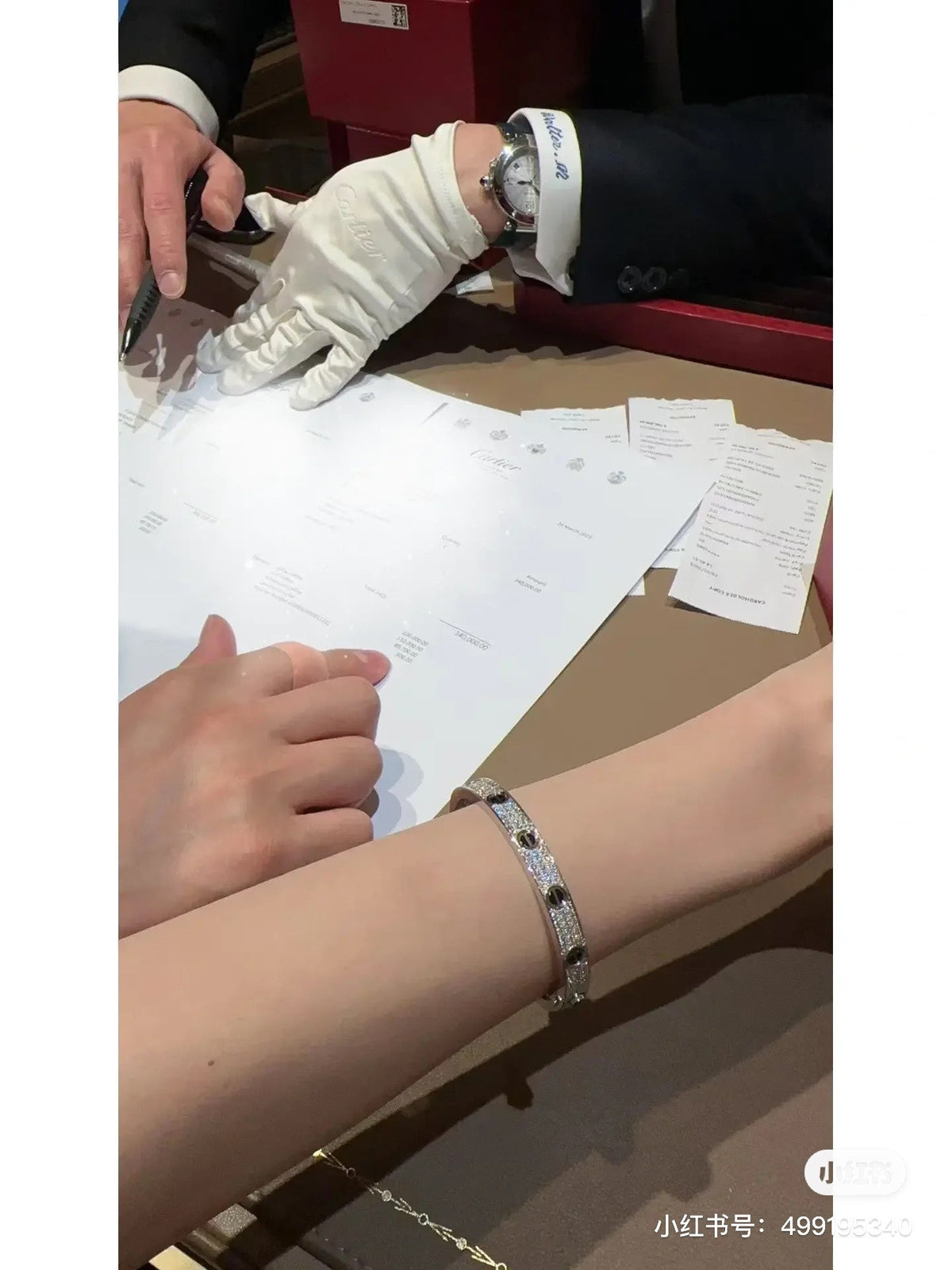 Cartier LOVE Pave Bracelet