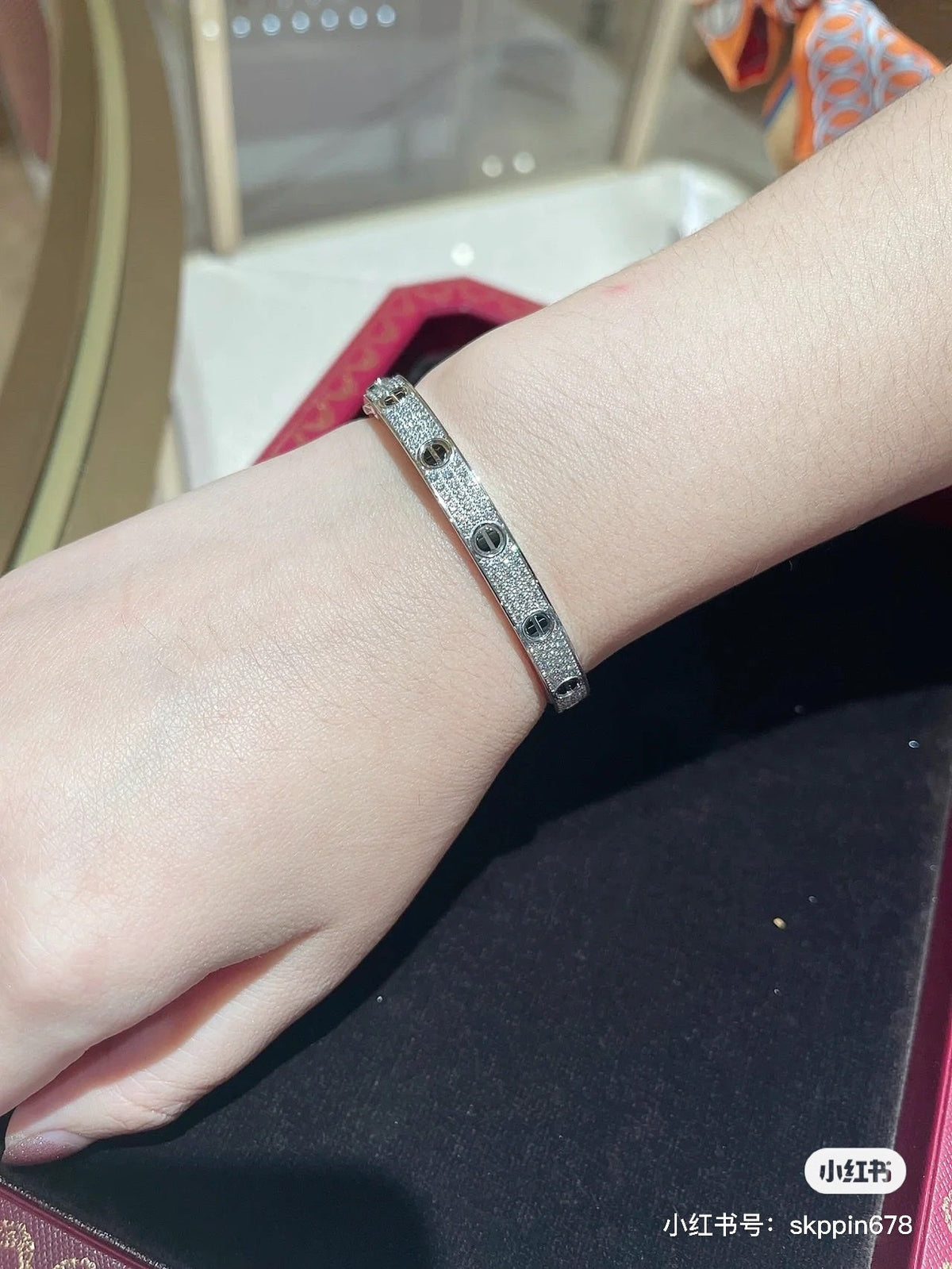 Cartier LOVE Pave Bracelet