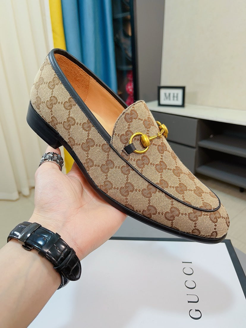 Gucci Calfskin Slip-On Loafers
