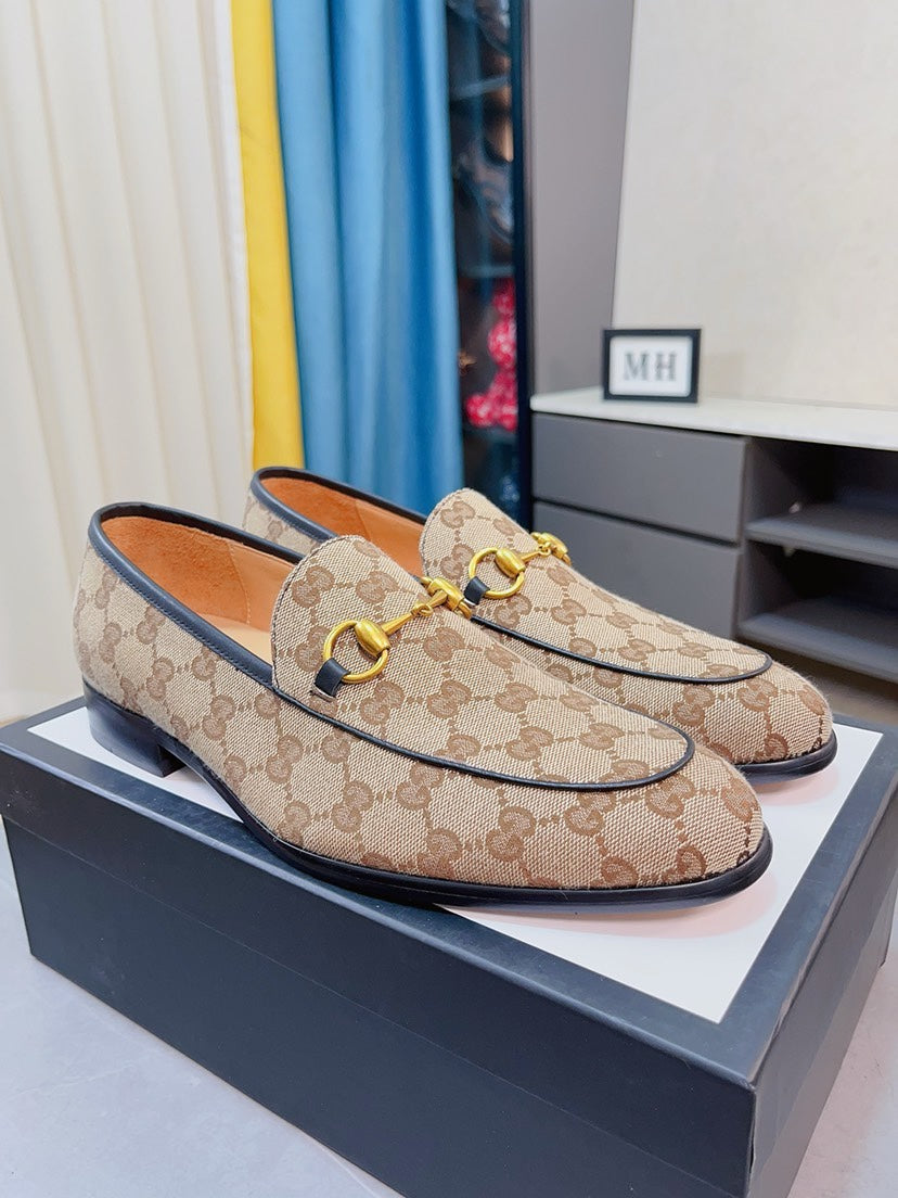 Gucci Calfskin Slip-On Loafers