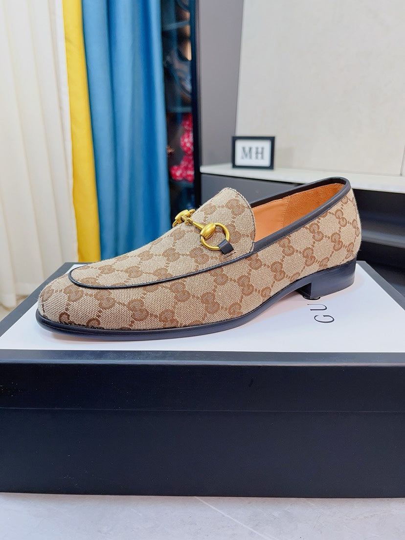 Gucci Calfskin Slip-On Loafers