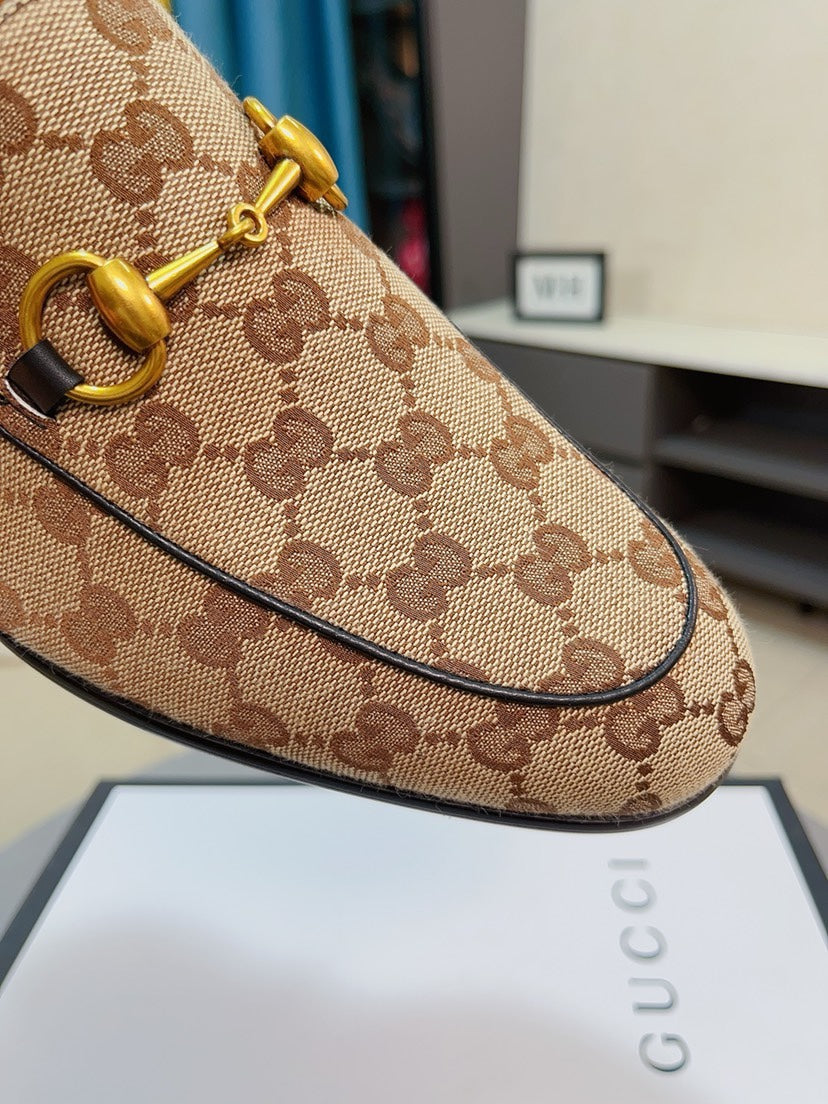 Gucci Calfskin Slip-On Loafers