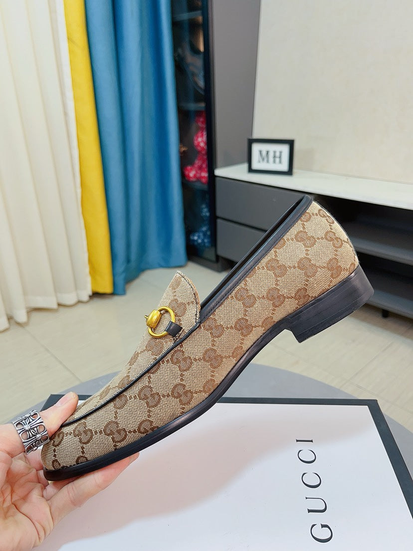 Gucci Calfskin Slip-On Loafers