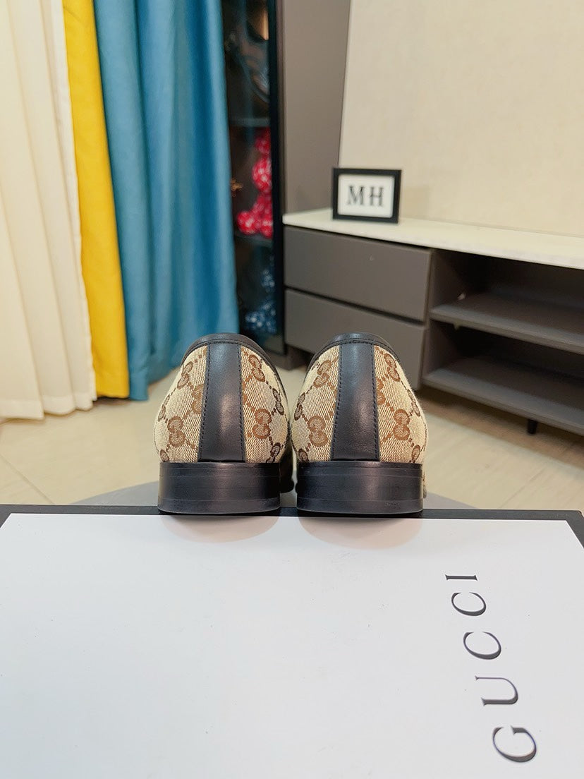 Gucci Calfskin Slip-On Loafers