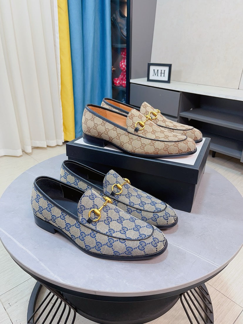 Gucci Calfskin Slip-On Loafers