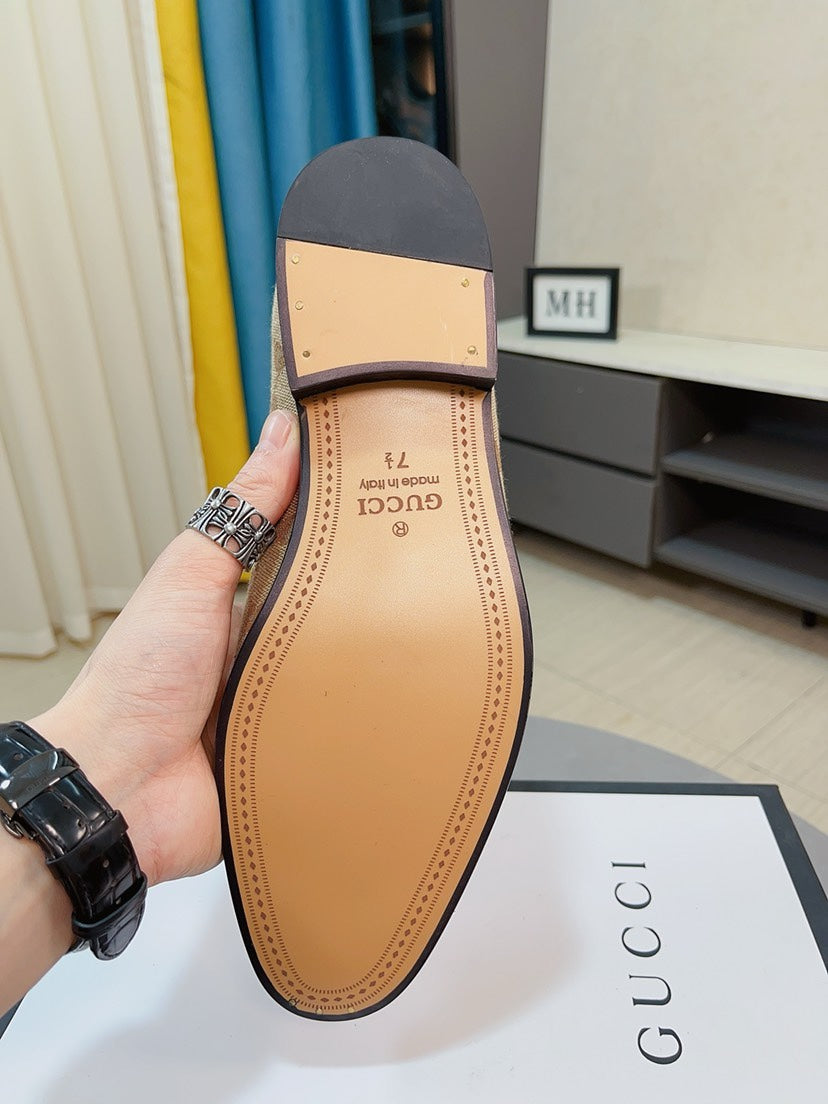 Gucci Calfskin Slip-On Loafers