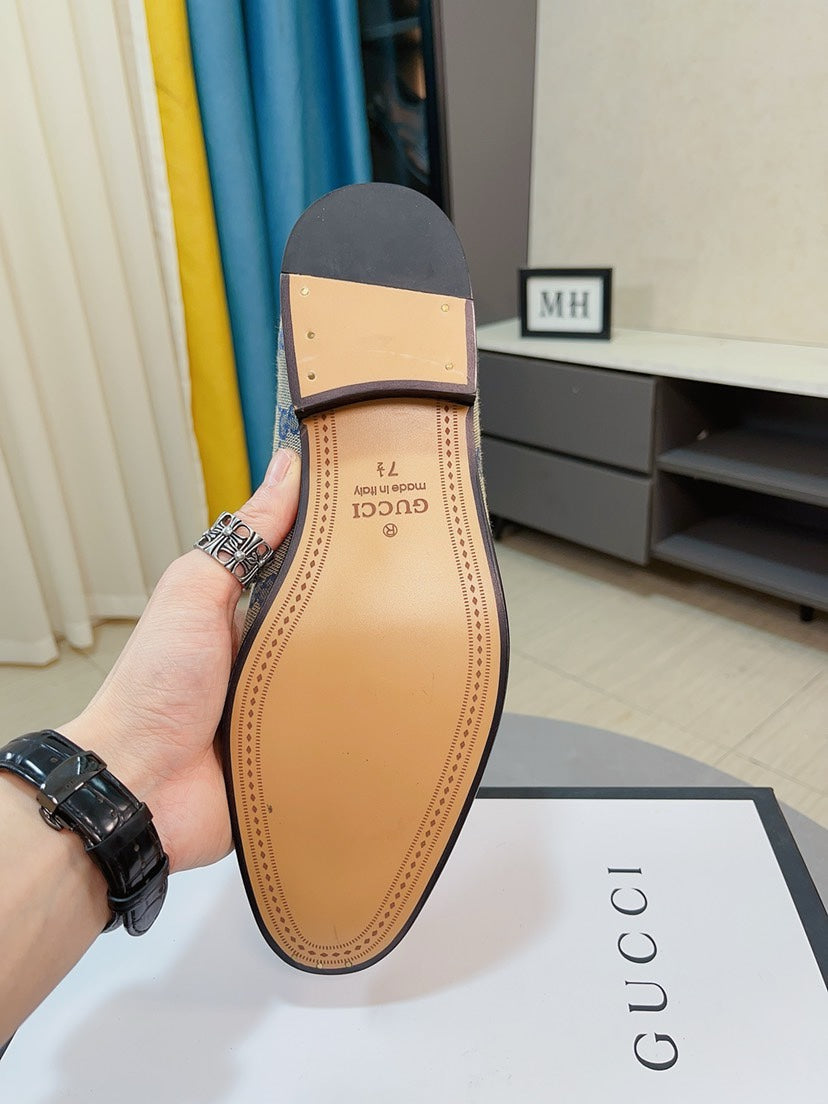 Gucci Calfskin Slip-On Loafers