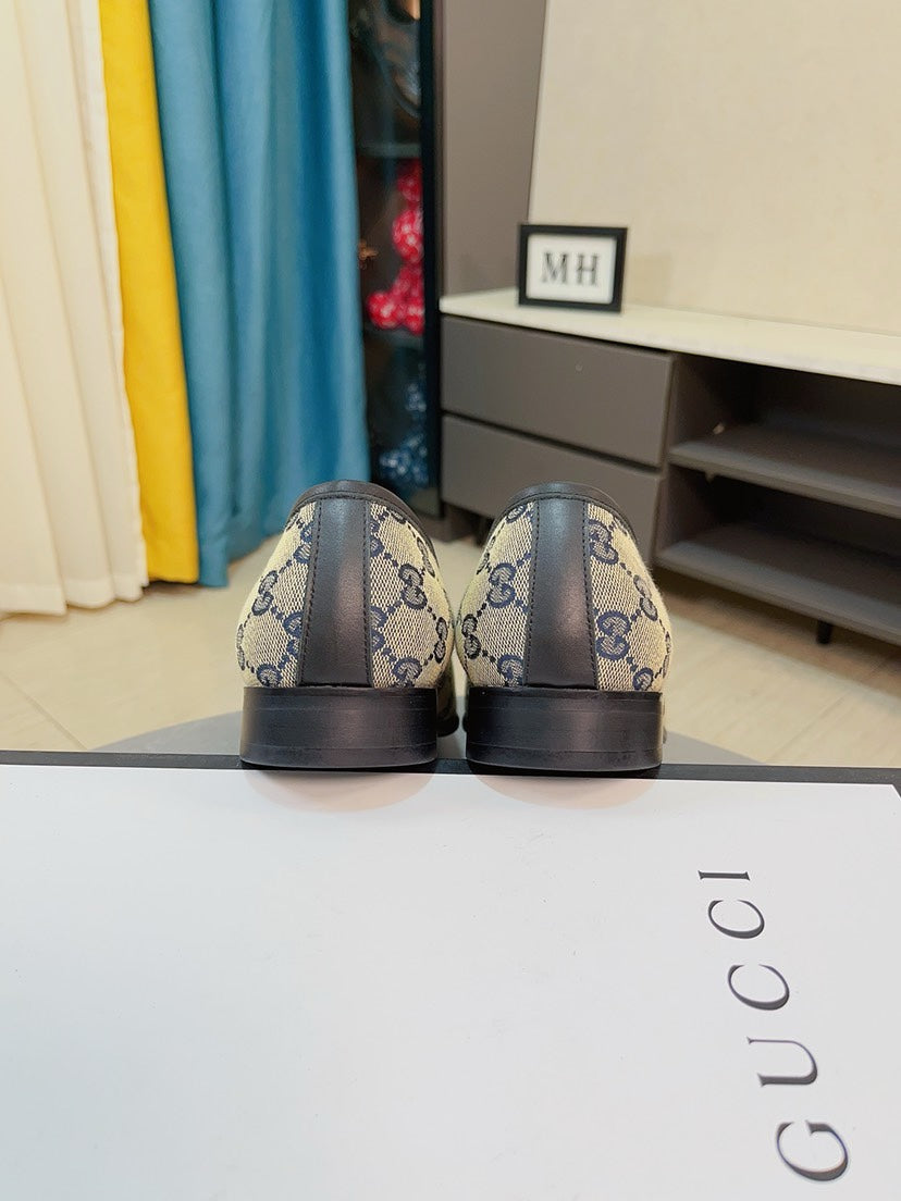 Gucci Calfskin Slip-On Loafers