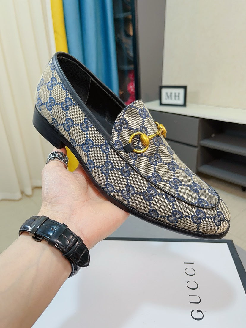 Gucci Calfskin Slip-On Loafers