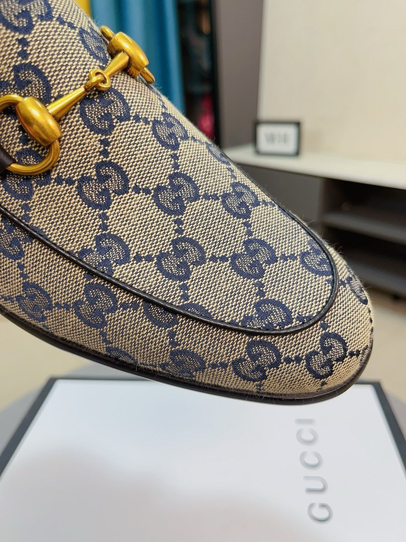 Gucci Calfskin Slip-On Loafers