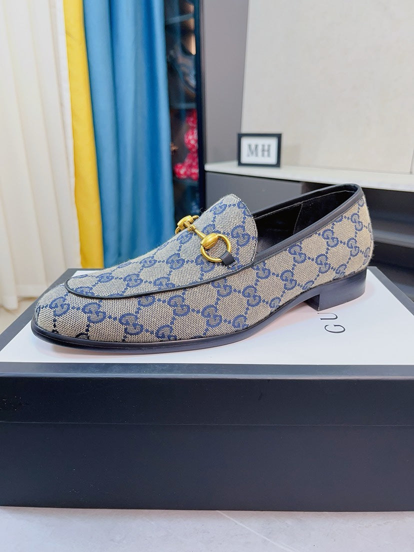 Gucci Calfskin Slip-On Loafers
