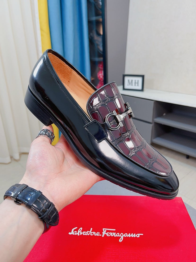 Ferragamo Top-Tier Men's Business Dress Shoes