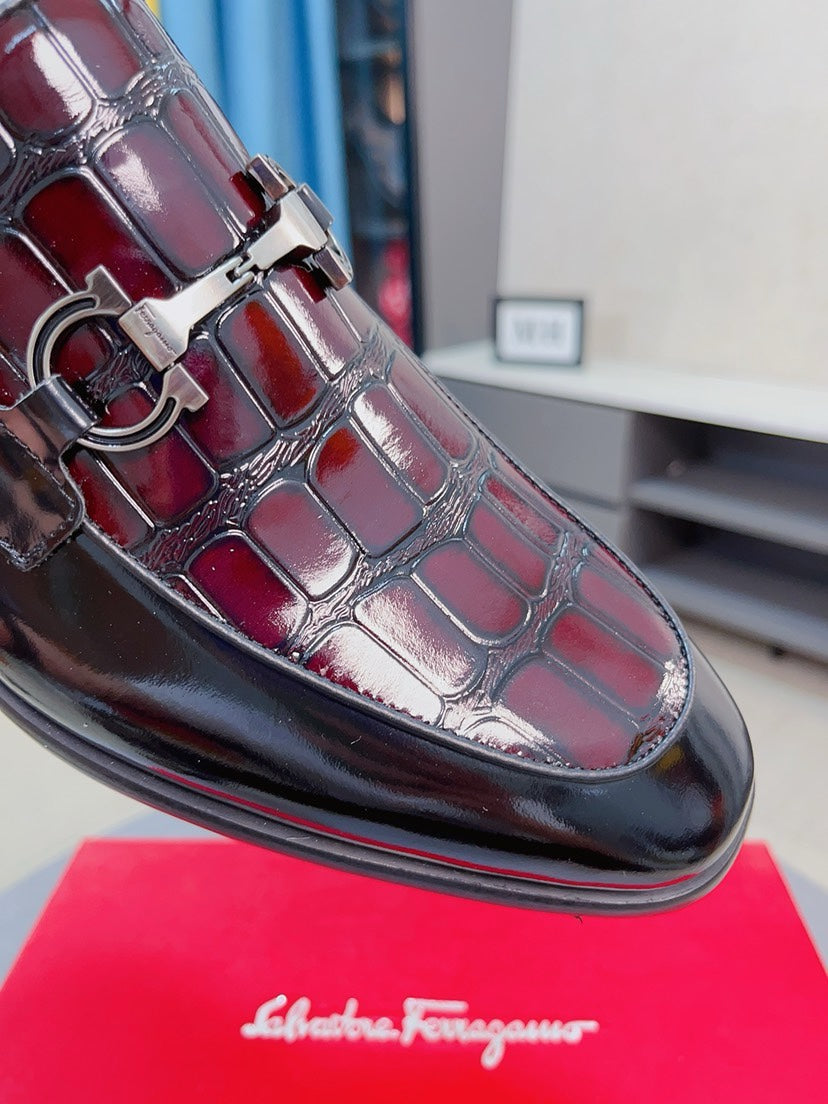 Ferragamo Top-Tier Men's Business Dress Shoes