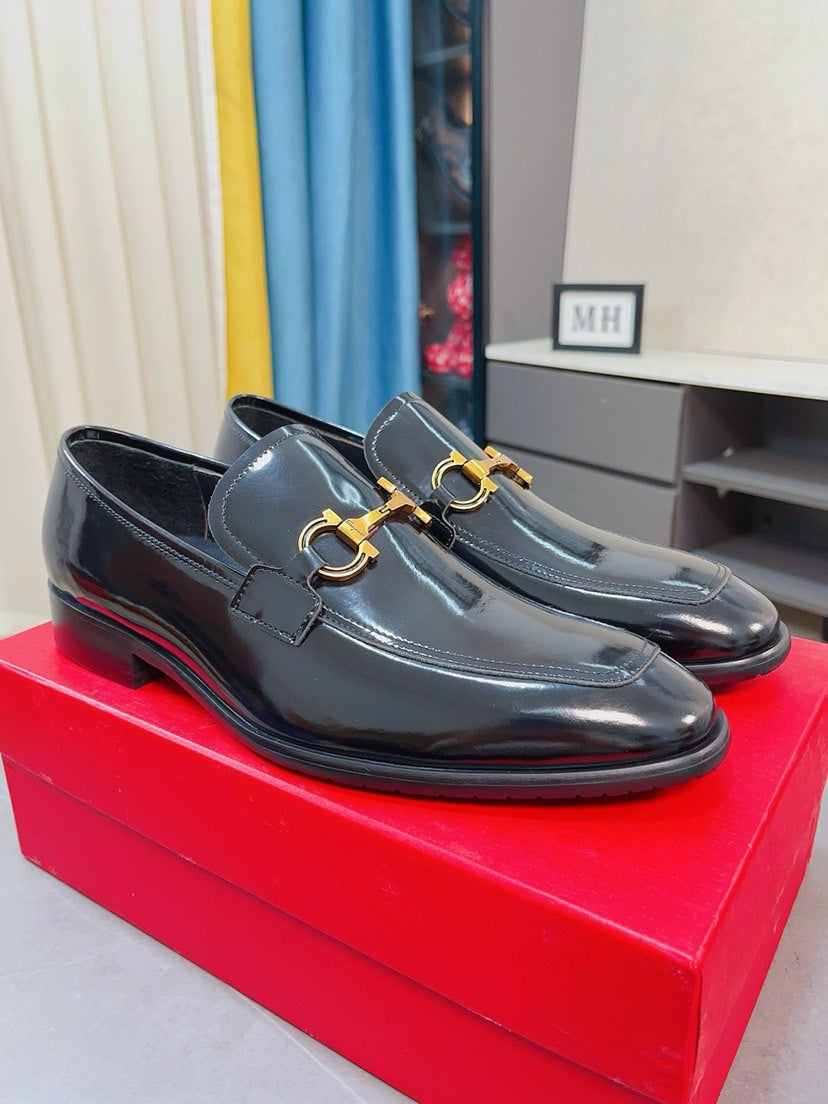 Ferragamo Men's Suede Business Loafers
