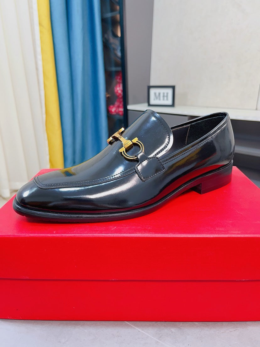 Ferragamo Men's Suede Business Loafers