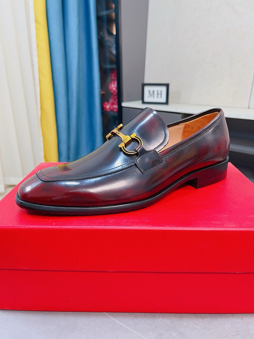 Ferragamo Men's Suede Business Loafers