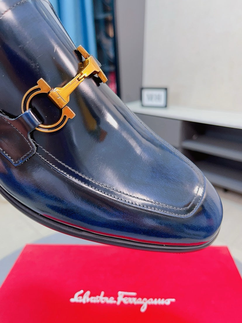 Ferragamo Men's Suede Business Loafers