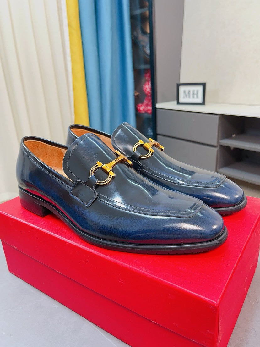 Ferragamo Men's Suede Business Loafers