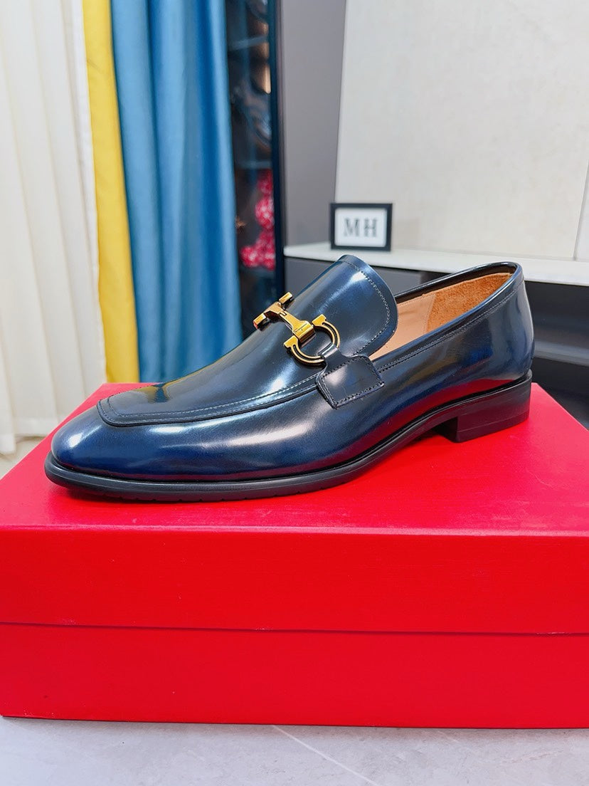 Ferragamo Men's Suede Business Loafers