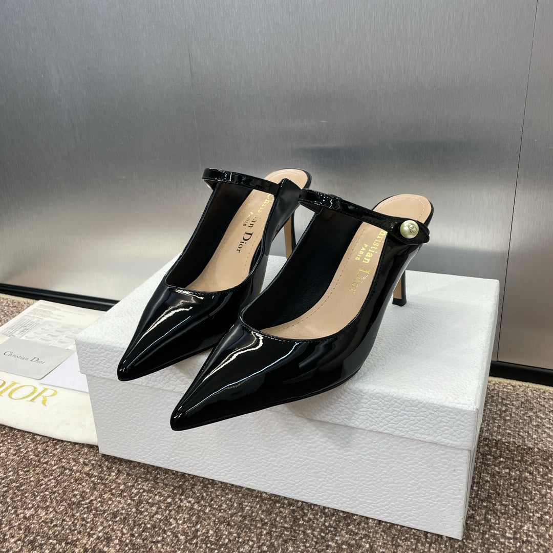 Dior J'Adior Jolie Pearl Pointed-Toe Mules – 2024 Spring/Summer Collection