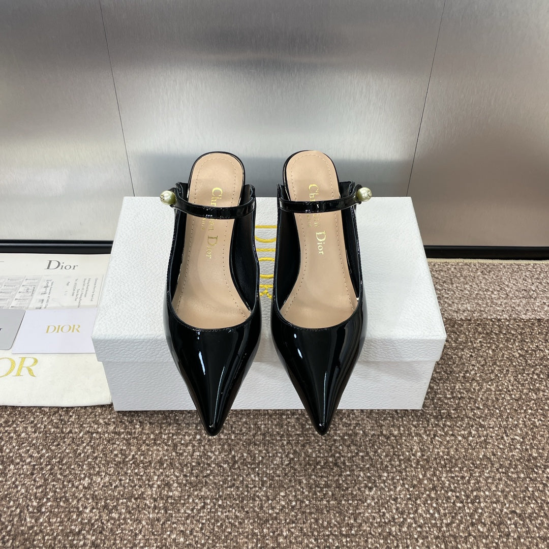 Dior J'Adior Jolie Pearl Pointed-Toe Mules – 2024 Spring/Summer Collection
