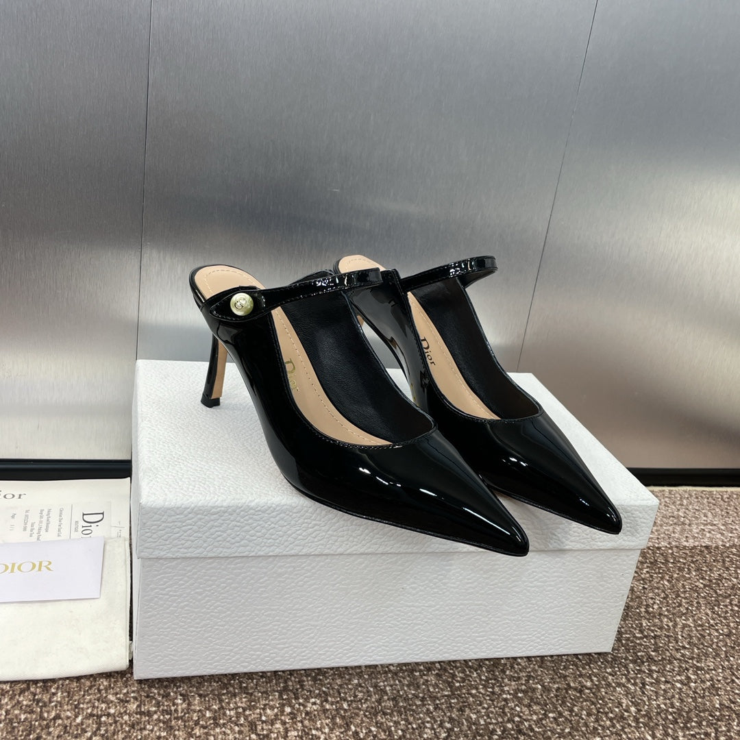 Dior J'Adior Jolie Pearl Pointed-Toe Mules – 2024 Spring/Summer Collection