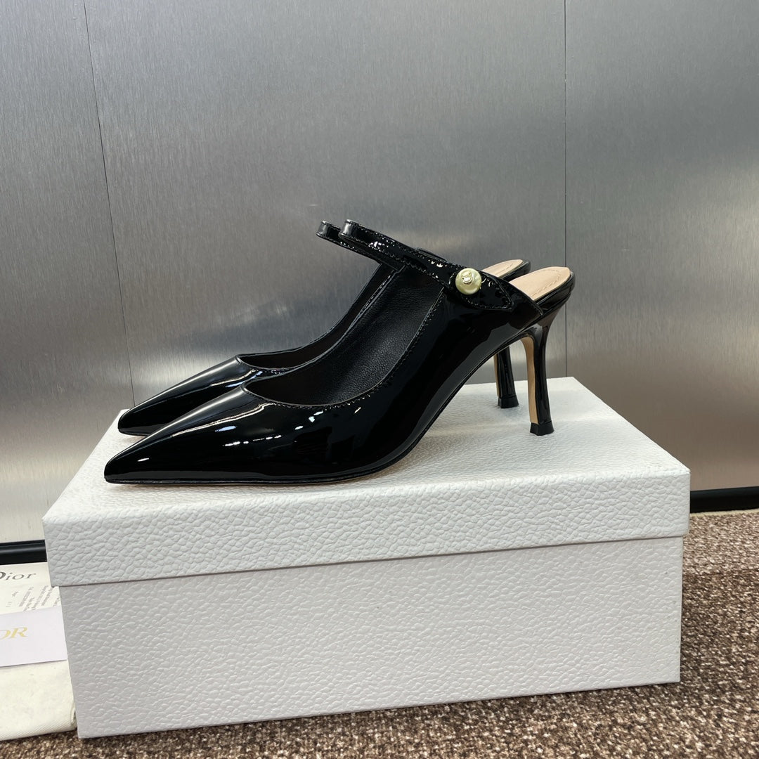 Dior J'Adior Jolie Pearl Pointed-Toe Mules – 2024 Spring/Summer Collection