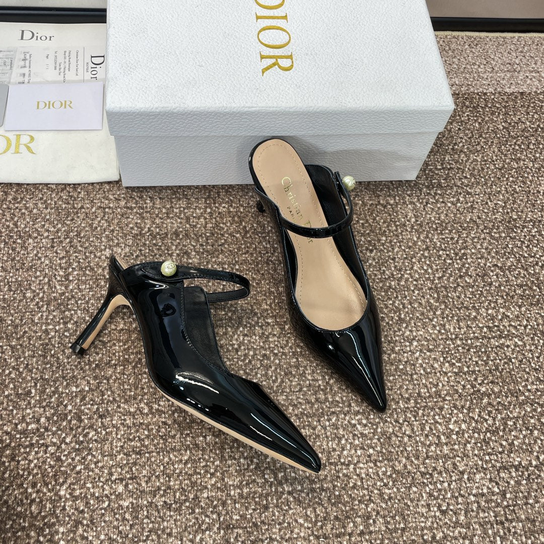 Dior J'Adior Jolie Pearl Pointed-Toe Mules – 2024 Spring/Summer Collection