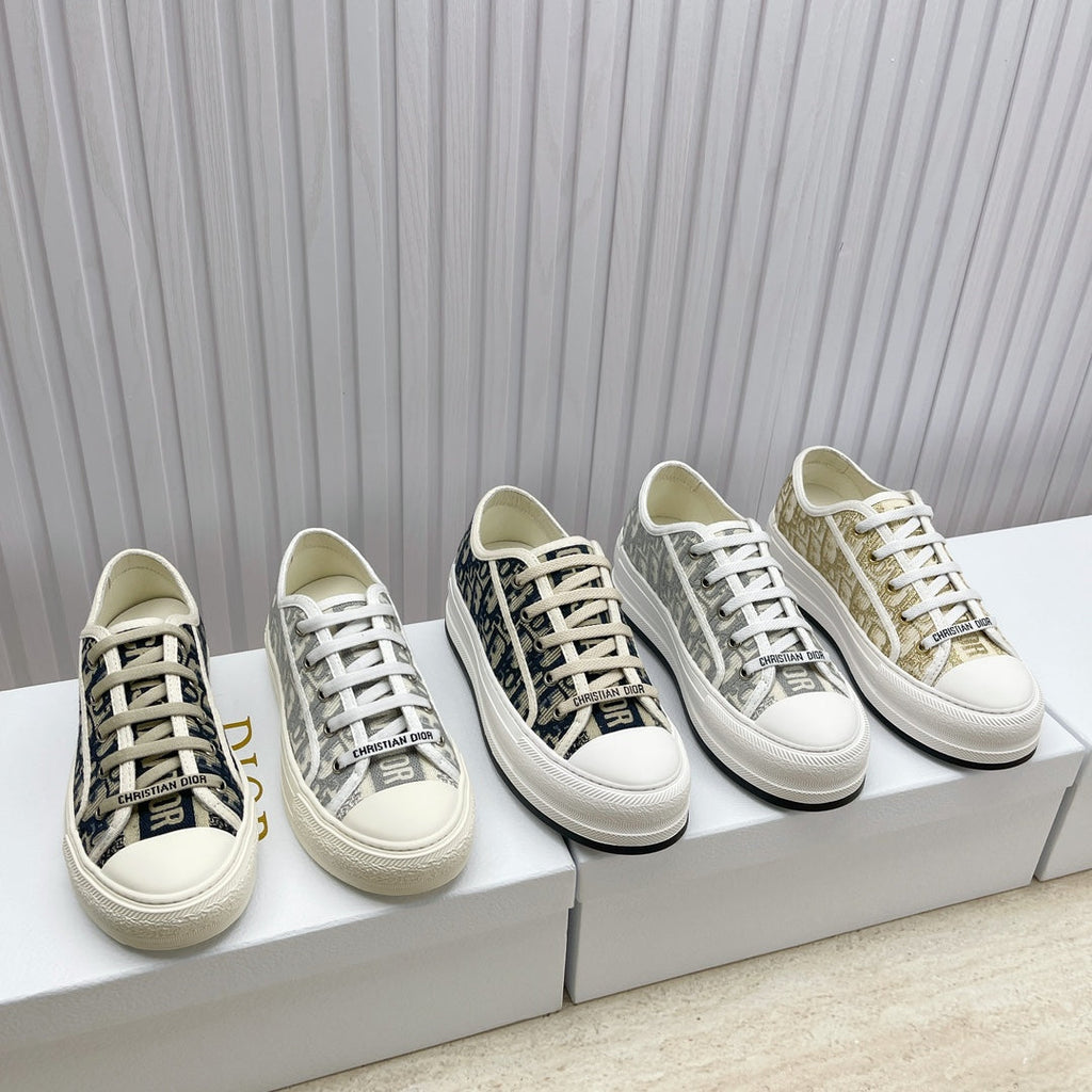 Dior Embroidered Flat Sport Sneakers