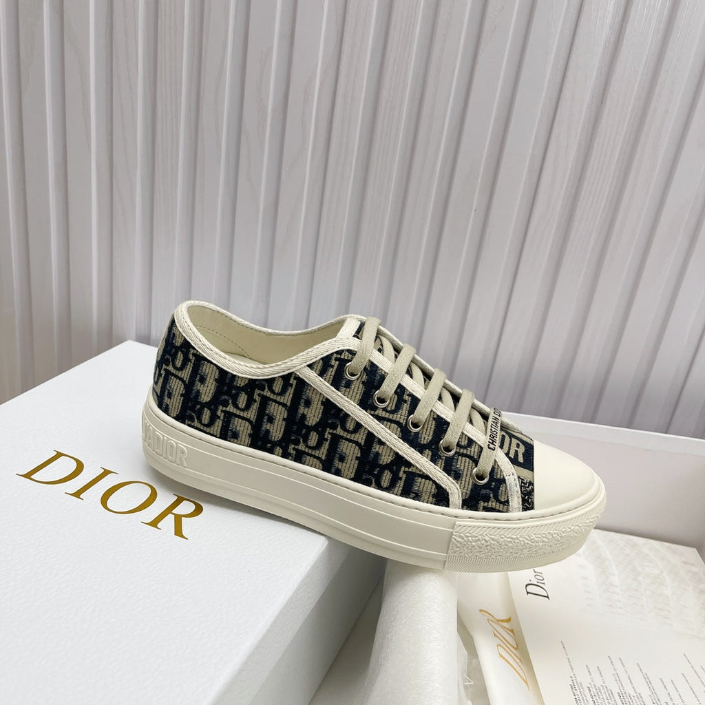 Dior Embroidered Flat Sport Sneakers