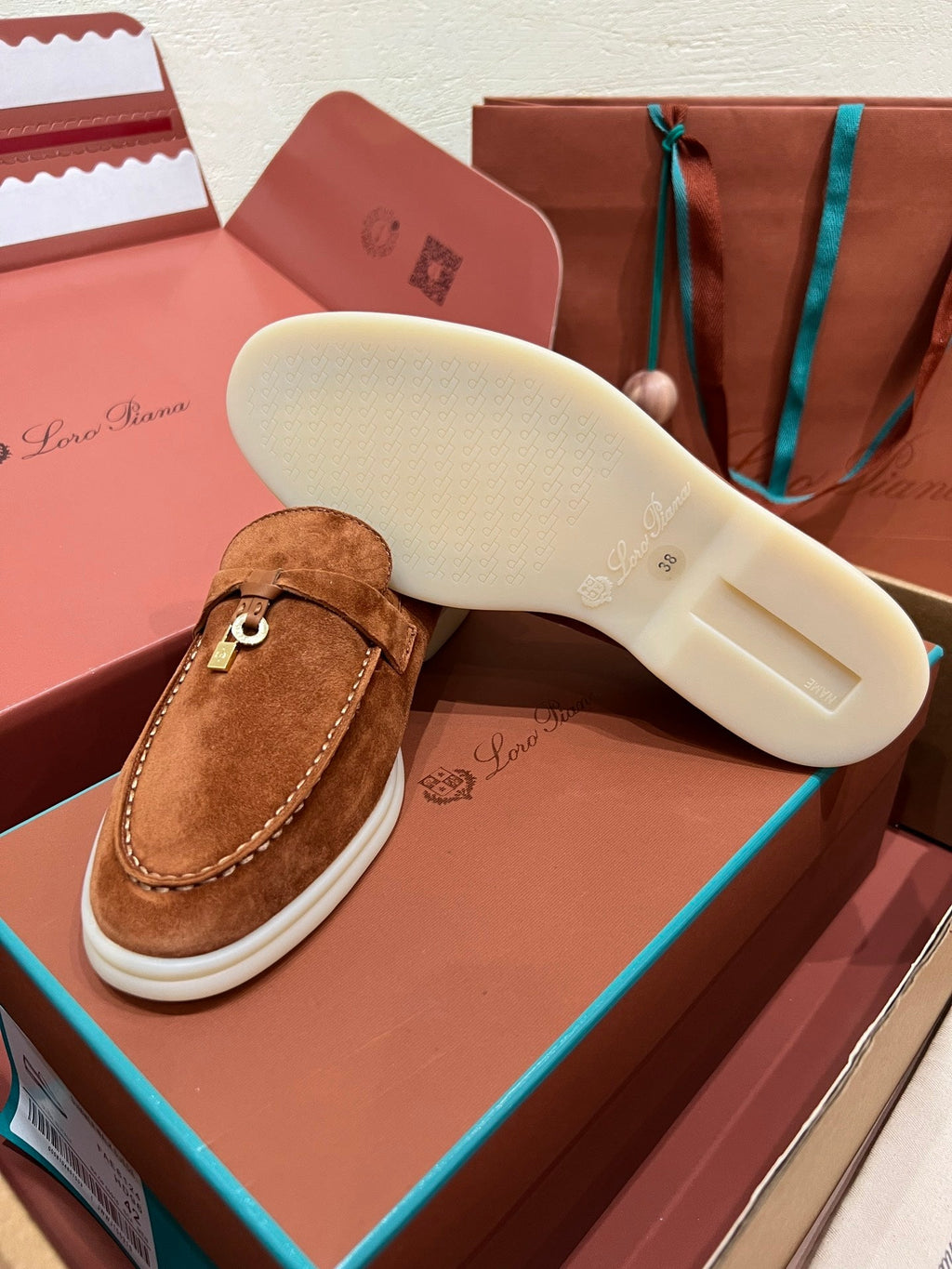 Loro Piana My Charms Suede Loafers