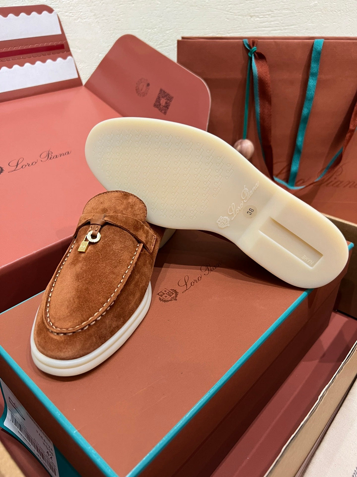 Loro Piana My Charms Suede Loafers