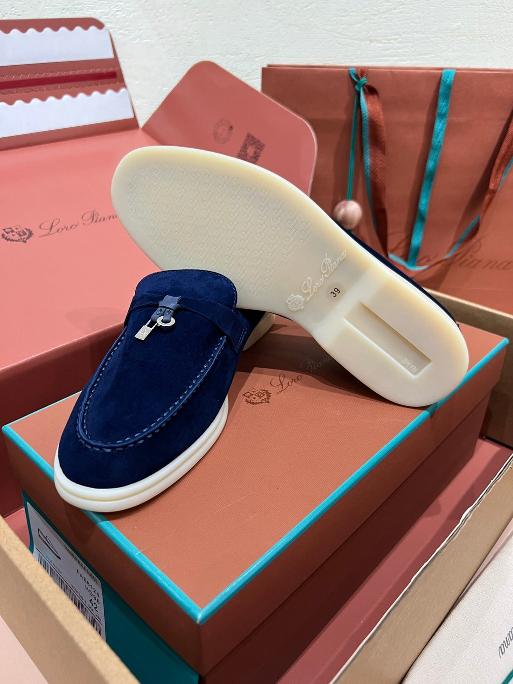 Loro Piana My Charms Suede Loafers