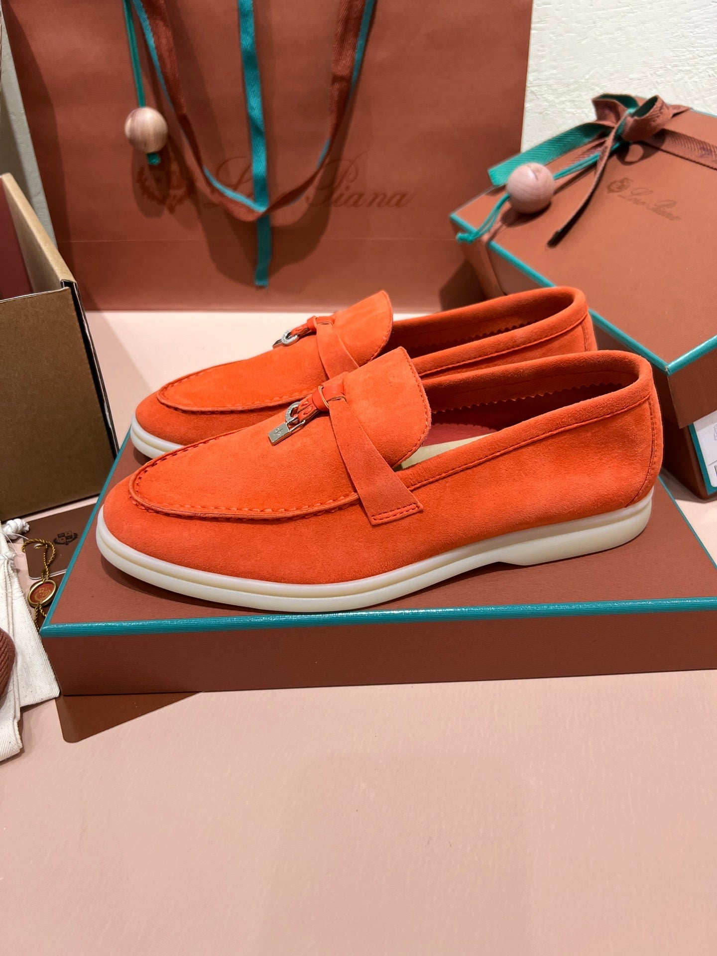 Loro Piana My Charms Suede Loafers