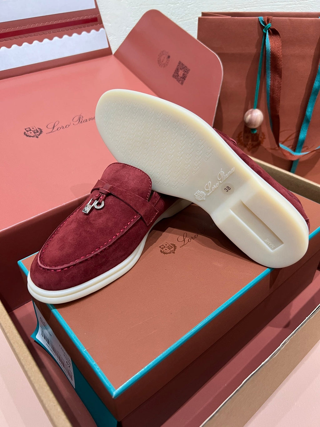 Loro Piana My Charms Suede Mules