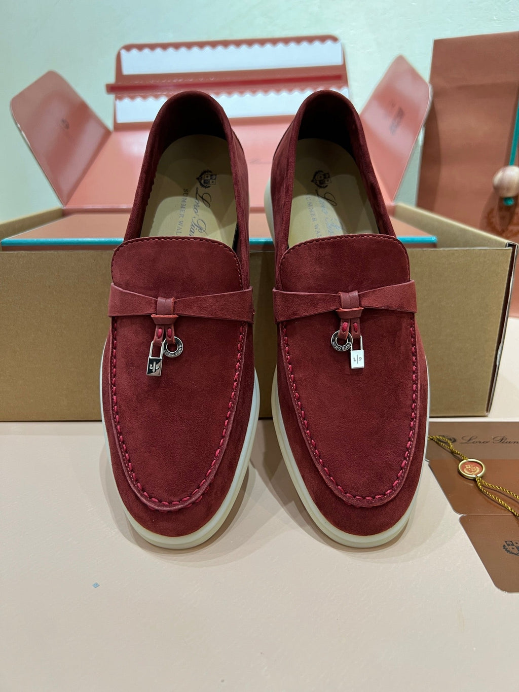 Loro Piana My Charms Suede Mules