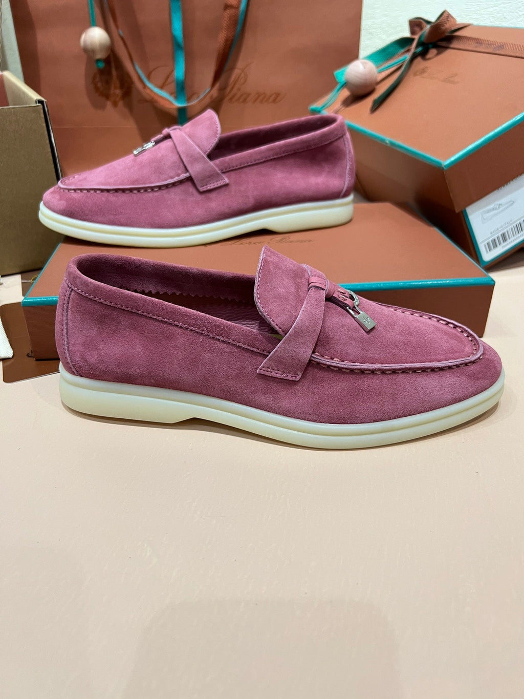 Loro Piana My Charms Suede Mules